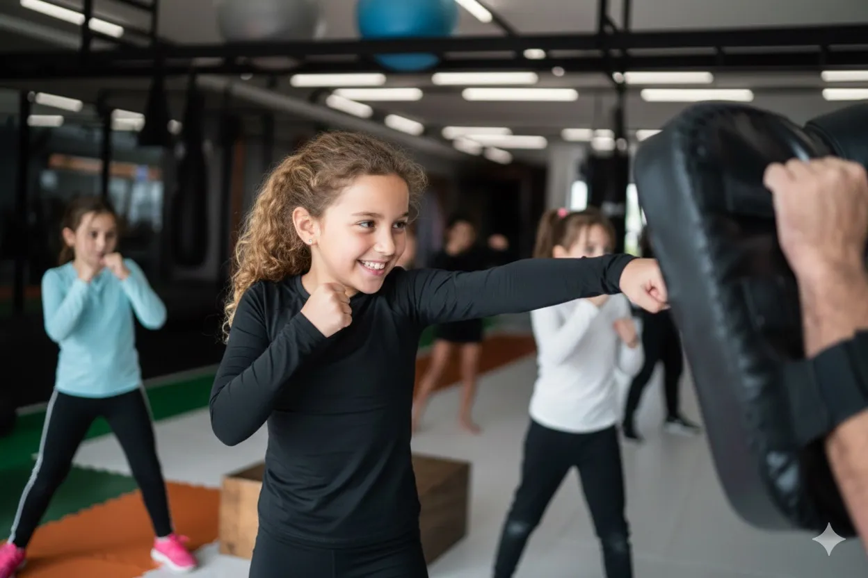 Kids self-defense class